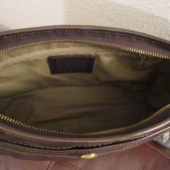 Coach shoulder bag brown patent leather - Picture 5 of 9